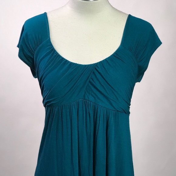 Delilah’s Teal Blue Short Sleeve Dress - Picture 2 of 7